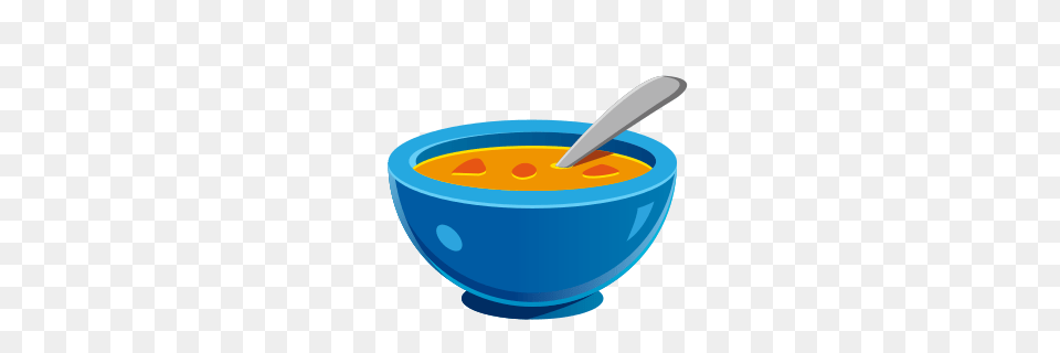 Bowl With Spoon Emojidex, Dish, Food, Meal, Soup Bowl Free Png Download