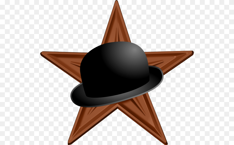 Bowler Hat Barnstar Star Lgbt, Clothing, Star Symbol, Symbol, Appliance Png