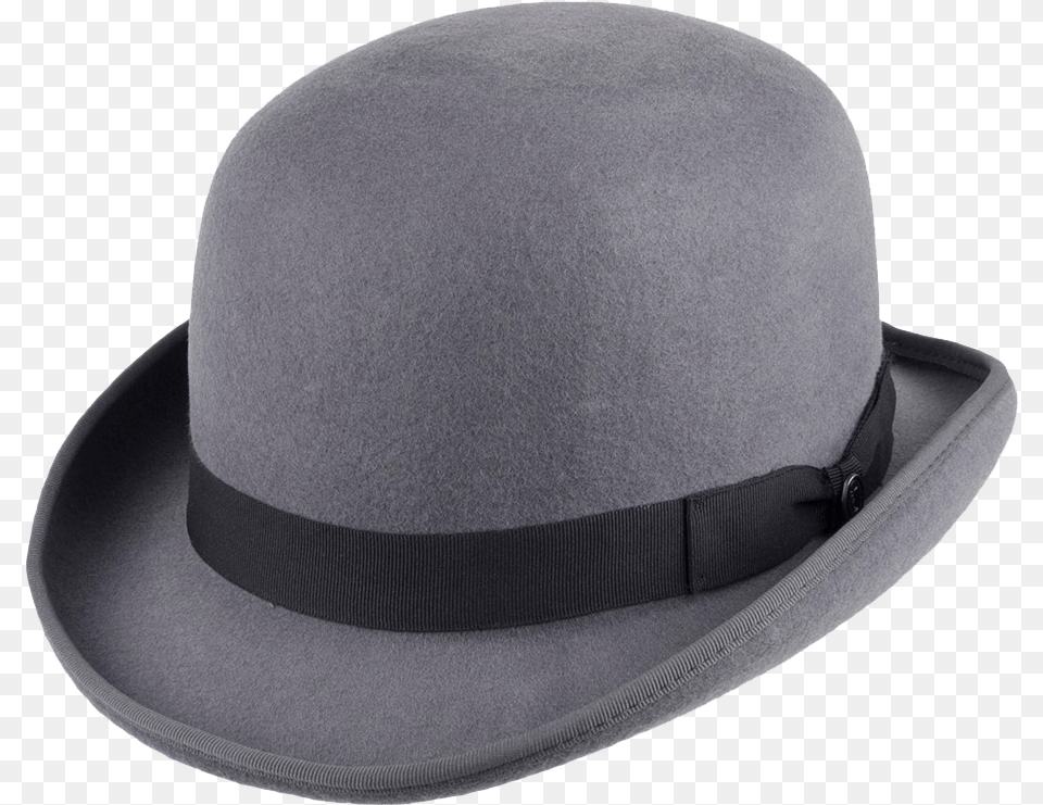 Bowler Hat Download Grey Bowler Hats, Clothing, Sun Hat, Hardhat, Helmet Png Image