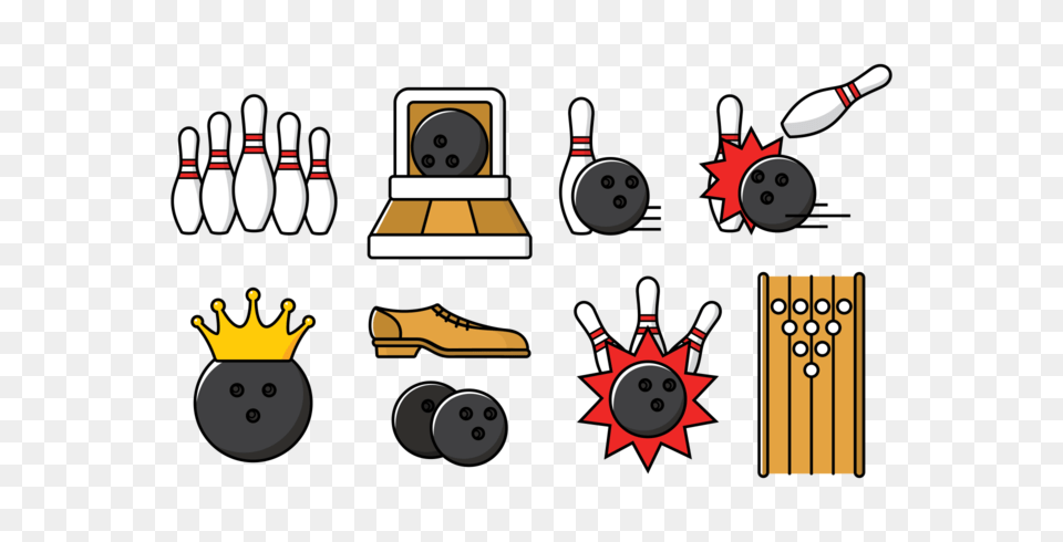 Bowling Alley Vector Illustration, Leisure Activities Png