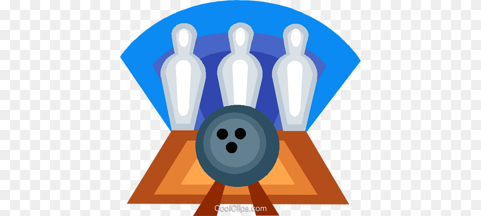 Bowling Ball Bowling Pins Royalty Vector Clip Art, Leisure Activities Free Png Download