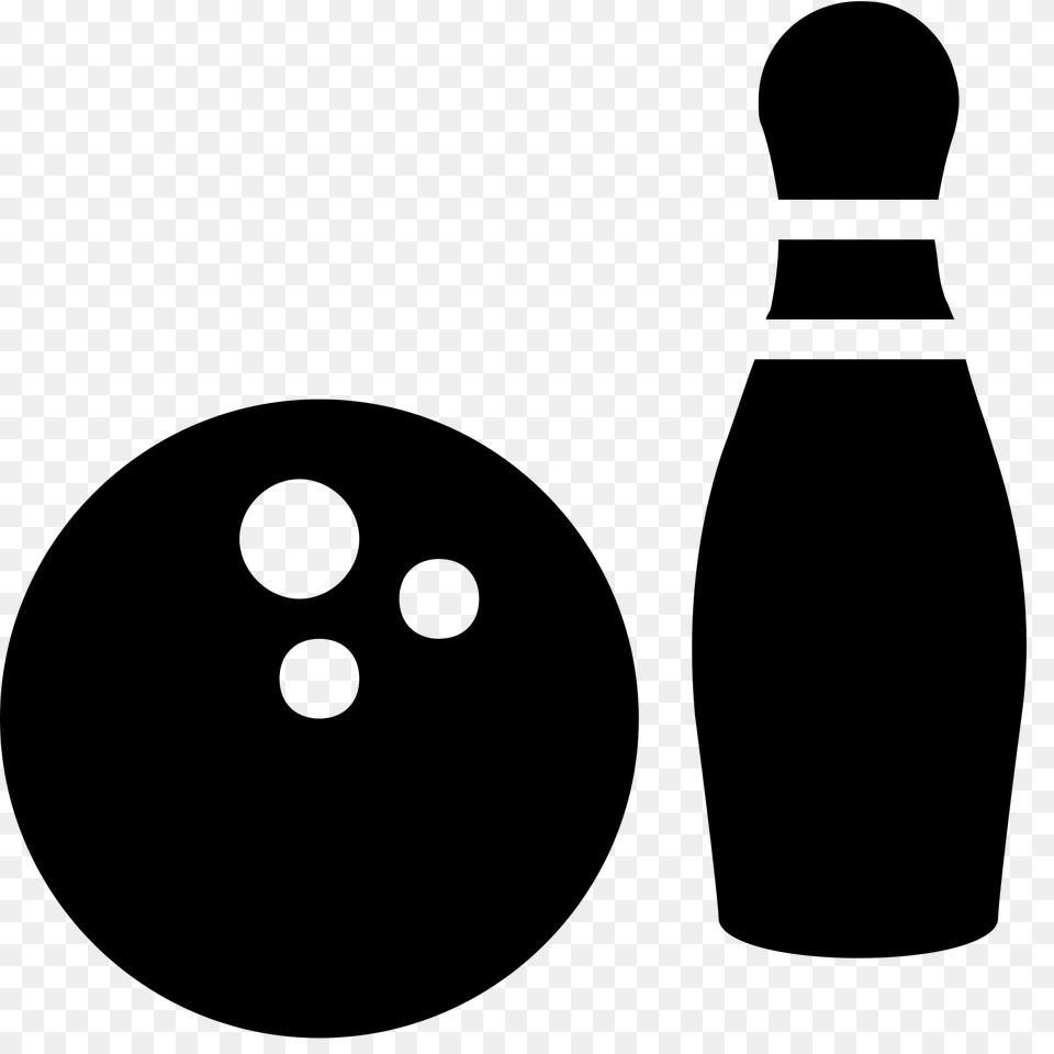 Bowling Icon, Gray Free Png Download