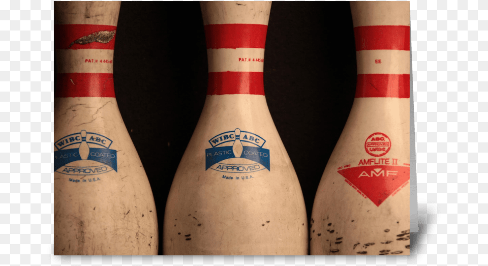 Bowling Pins Greeting Card Ten Pin Bowling, Leisure Activities, Person, Skin, Tattoo Png Image