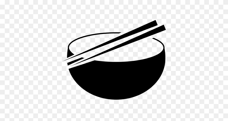 Bowls Chopsticks Meals Icon With And Vector Format For Free, Gray Png Image