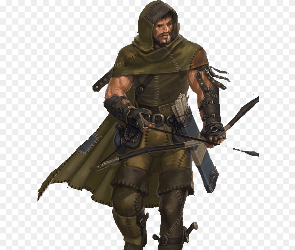 Bowman Ranger Warrior Soldier Rpg Character, Adult, Person, Man, Male Free Transparent Png