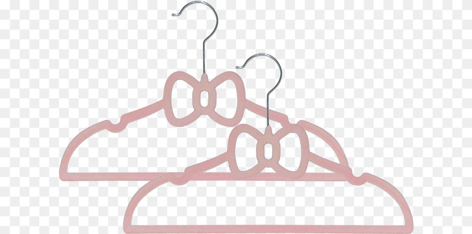 Bows Cabide Velvet Infantil, Hanger Free Transparent Png