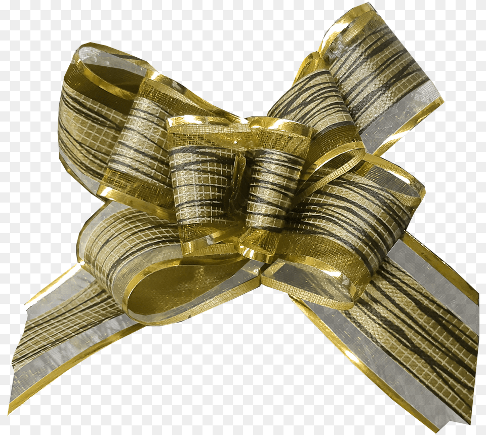 Bows Ribbon Gift Brass, Gold Png Image