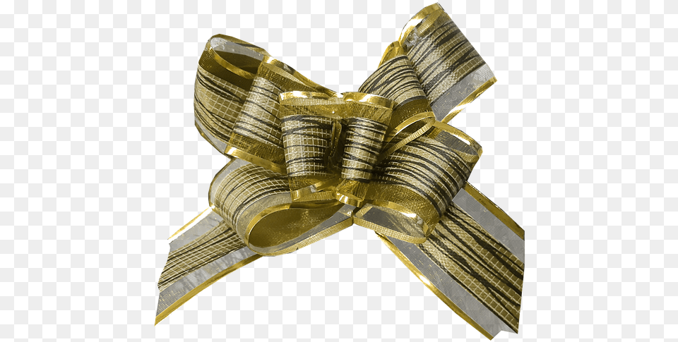 Bows Ribbon Gift Yellow Bow Gold Romance Brass, Treasure, Accessories Free Png Download