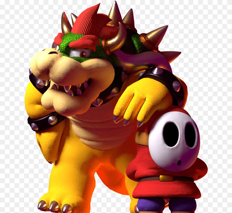 Bowser And Shy Guy Cartoon, Toy Free Png Download