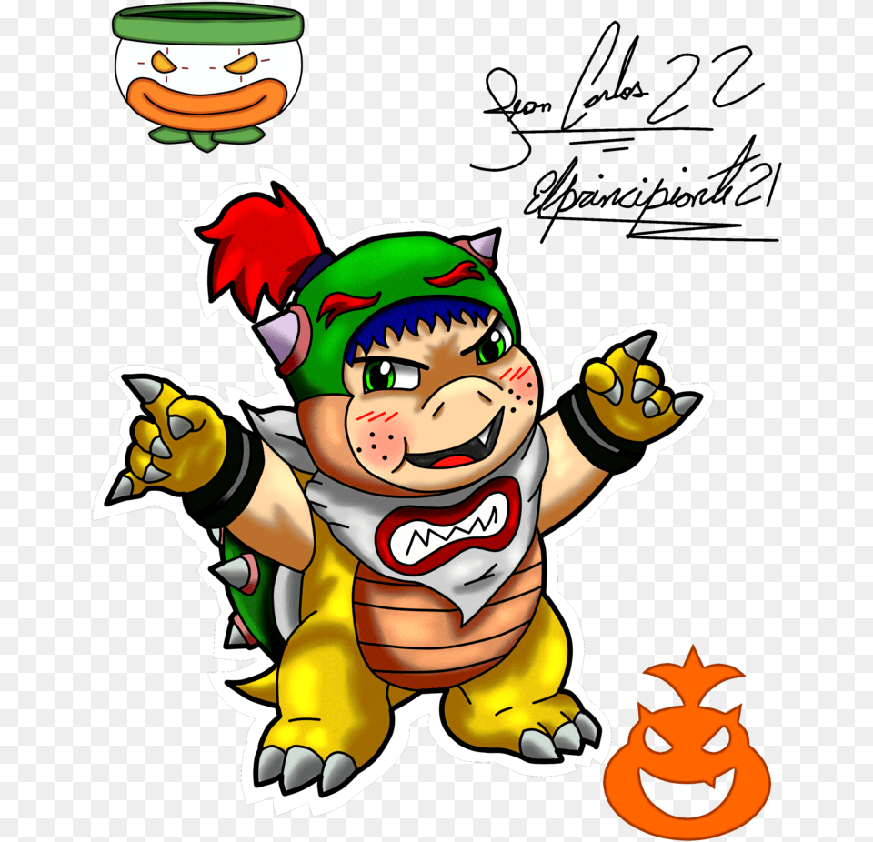 Bowser Jr Bowser Jr X Inkling Girl, Baby, Person, Face, Head Free Png Download