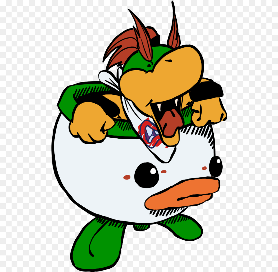 Bowser Jr Cartoon, Baby, Person, Face, Head Free Png