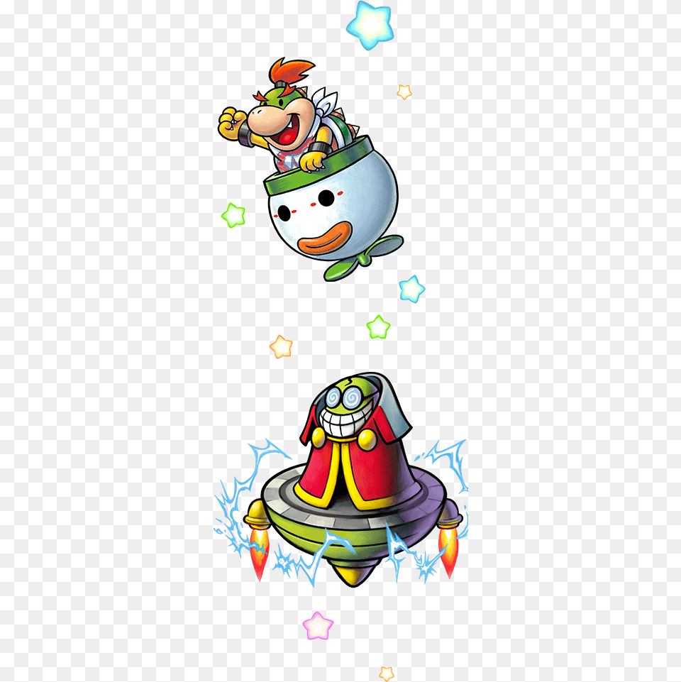 Bowser Jr Right Stars Mario And Luigi Bowsers Inside Story Plus Bowser Jrs, Nature, Outdoors, Snow, Snowman Png