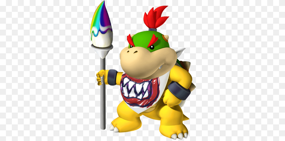 Bowser Koopa Jr With Paint Brush In 3d Bowsette And Bowser Jr, Nature, Outdoors, Snow, Snowman Free Transparent Png