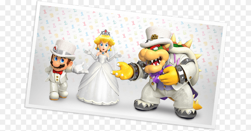 Bowser Super Mario Odyssey, Figurine, Adult, Bride, Female Free Png
