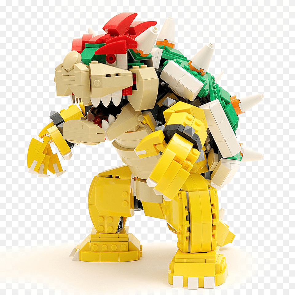 Bowser Transparent Lego Nintendo Mocs, Toy, Robot Png Image
