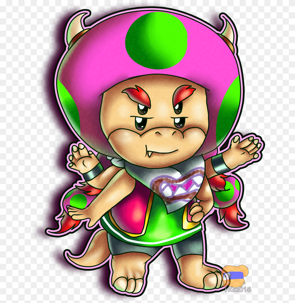 Bowserfrickenjunior Redraw Of My Fusion Of Bowser Jr Ok But Why Though Meme, Baby, Person, Face, Head Free Png Download