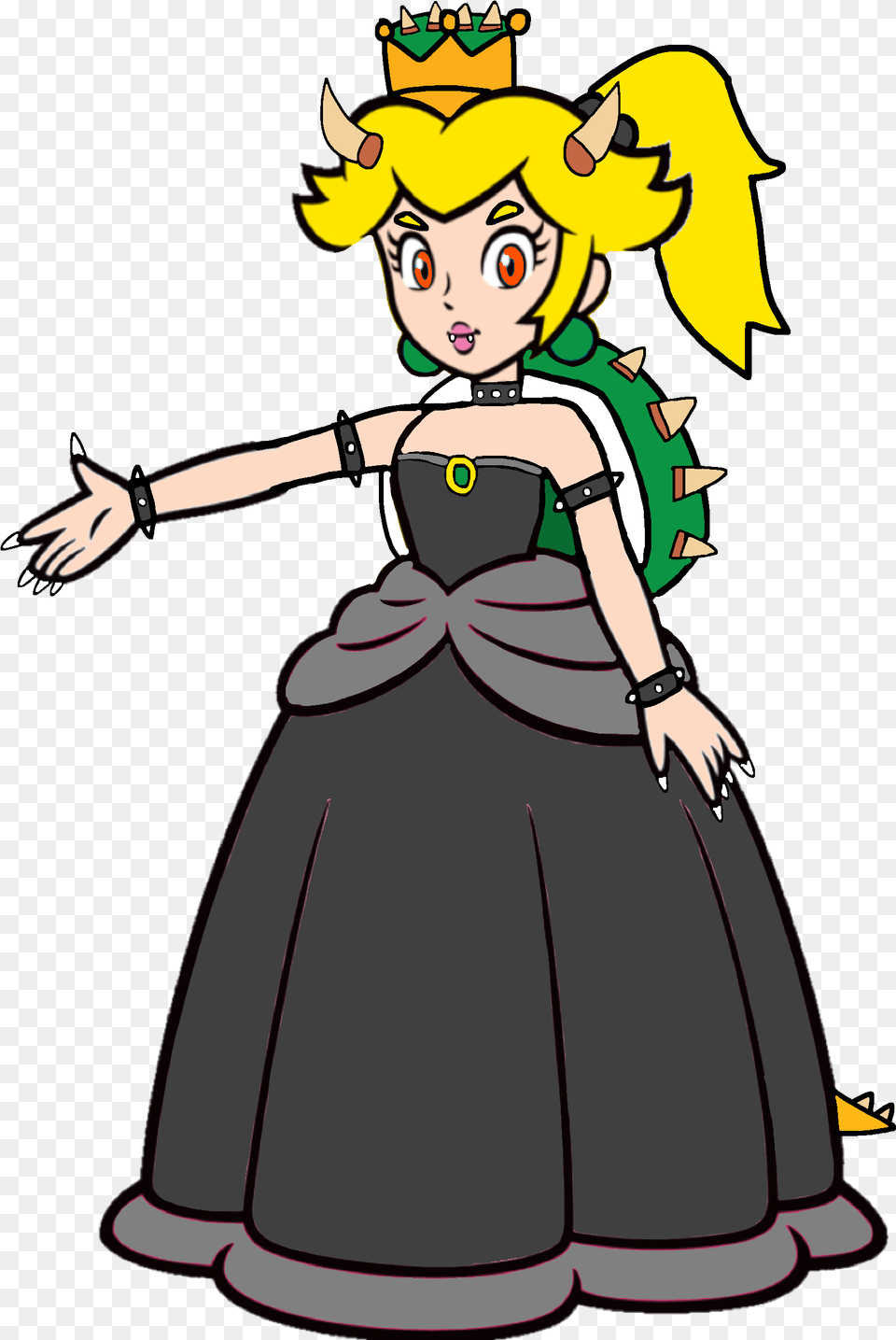 Bowsette 2d Super Mario Princess Peach, Person, Book, Cartoon, Comics Free Png