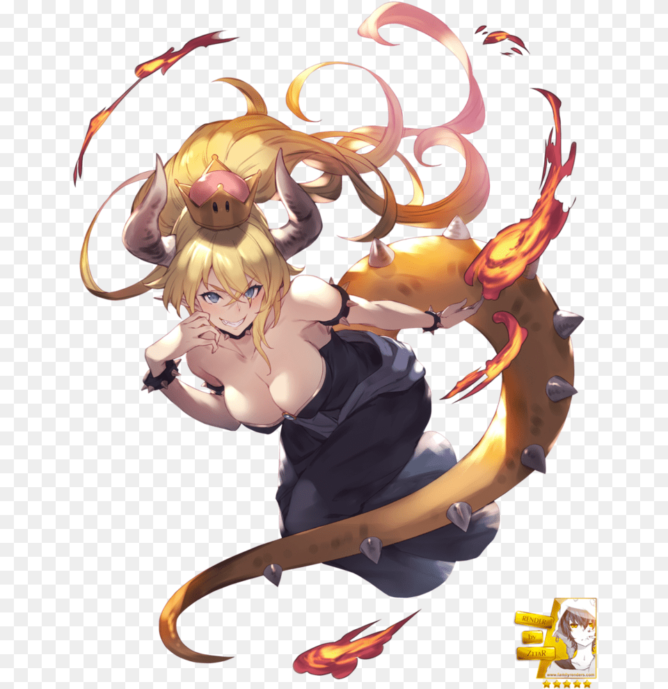 Bowsette Render, Book, Comics, Publication, Face Png Image