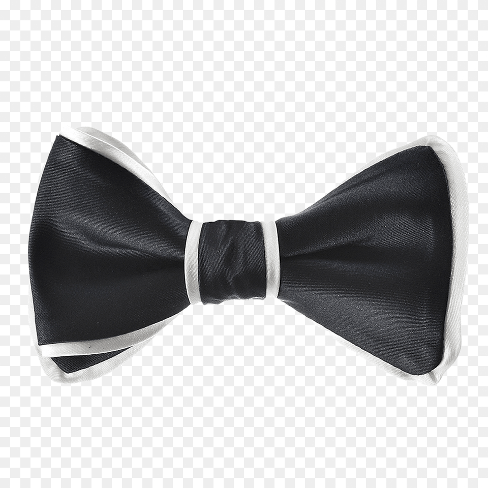 Bowtie Border Black Bow Tie With White Border, Accessories, Bow Tie, Formal Wear, Clothing Png