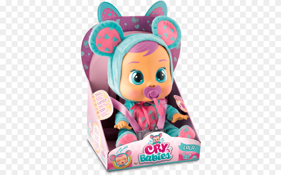 Box 01 Lala Cry Baby Doll, Toy, Person, Face, Head Png Image