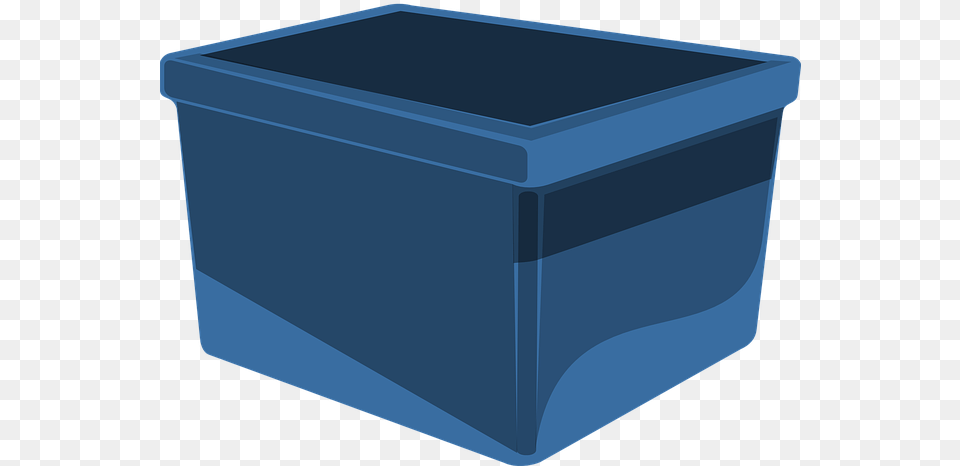 Box Blue Storage Container Shipping Carton Plastic Tote Clip Art Free Png
