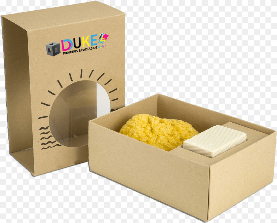Box Cajas En Papel Kraft, Sponge Free Png