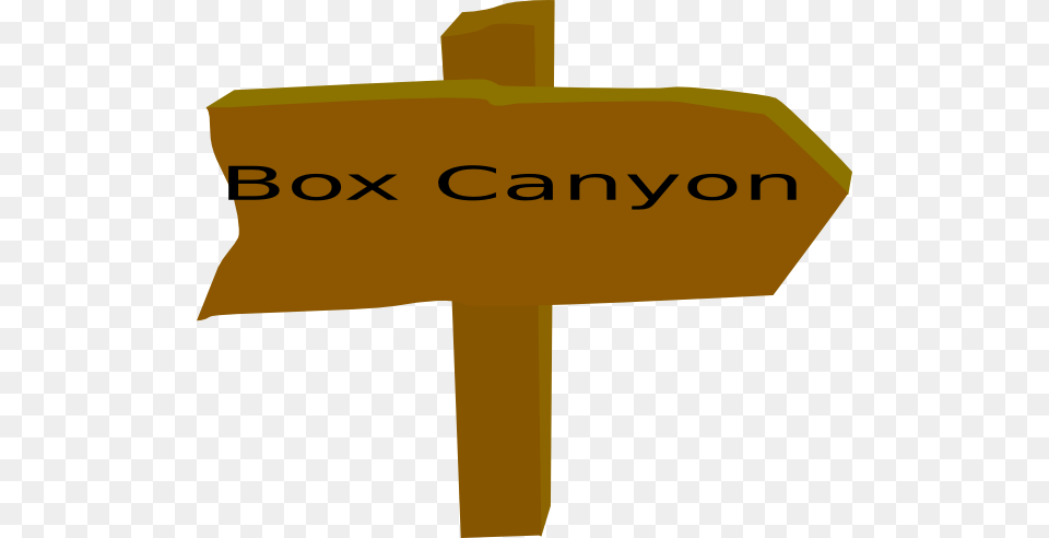 Box Canyon Trail Sign Clip Art, Symbol, Cross, Road Sign Free Png