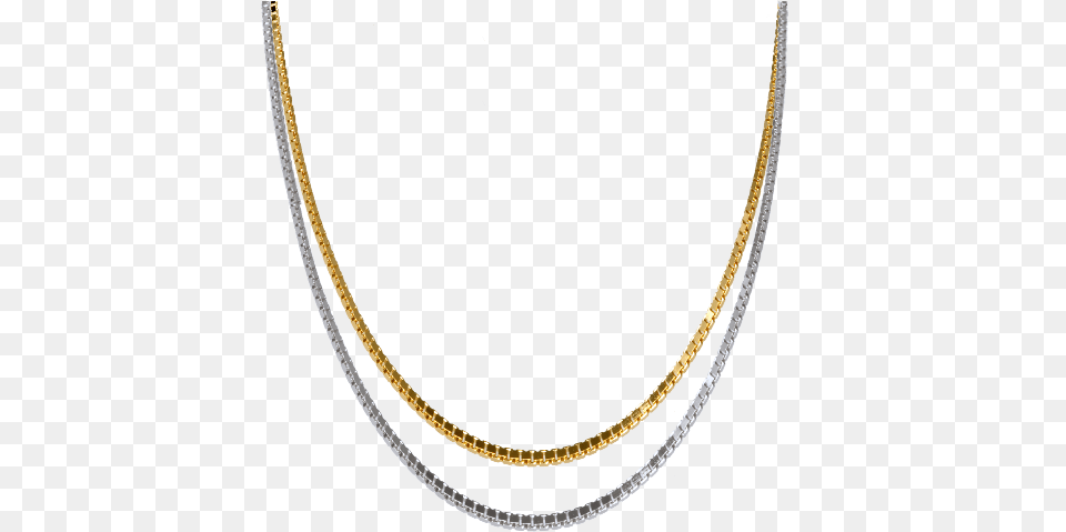 Box Chain Necklace In A Variety Of Metals Box Chain, Accessories, Jewelry, Diamond, Gemstone Free Png Download