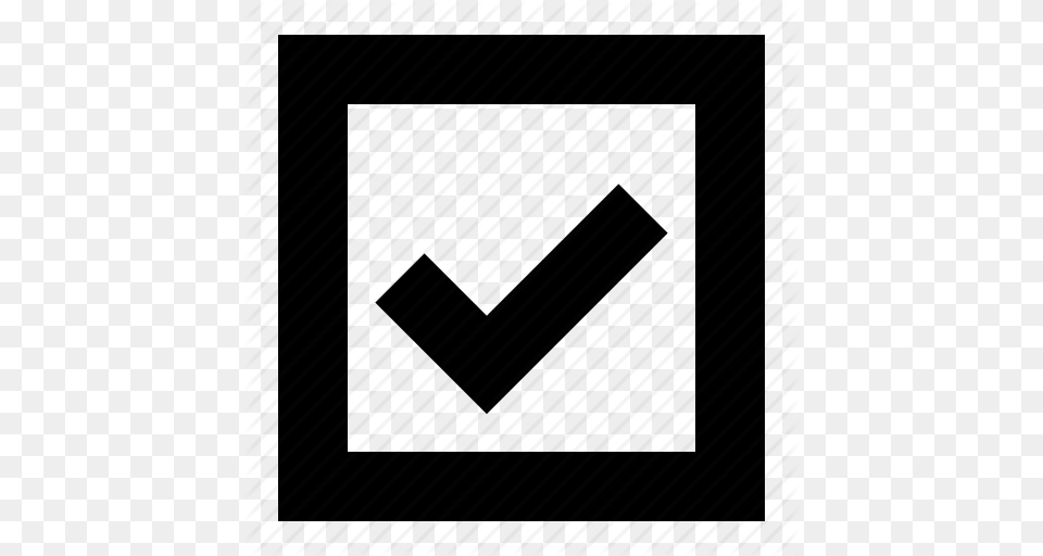 Box Check Mark Sign Icon, Architecture, Building Free Transparent Png