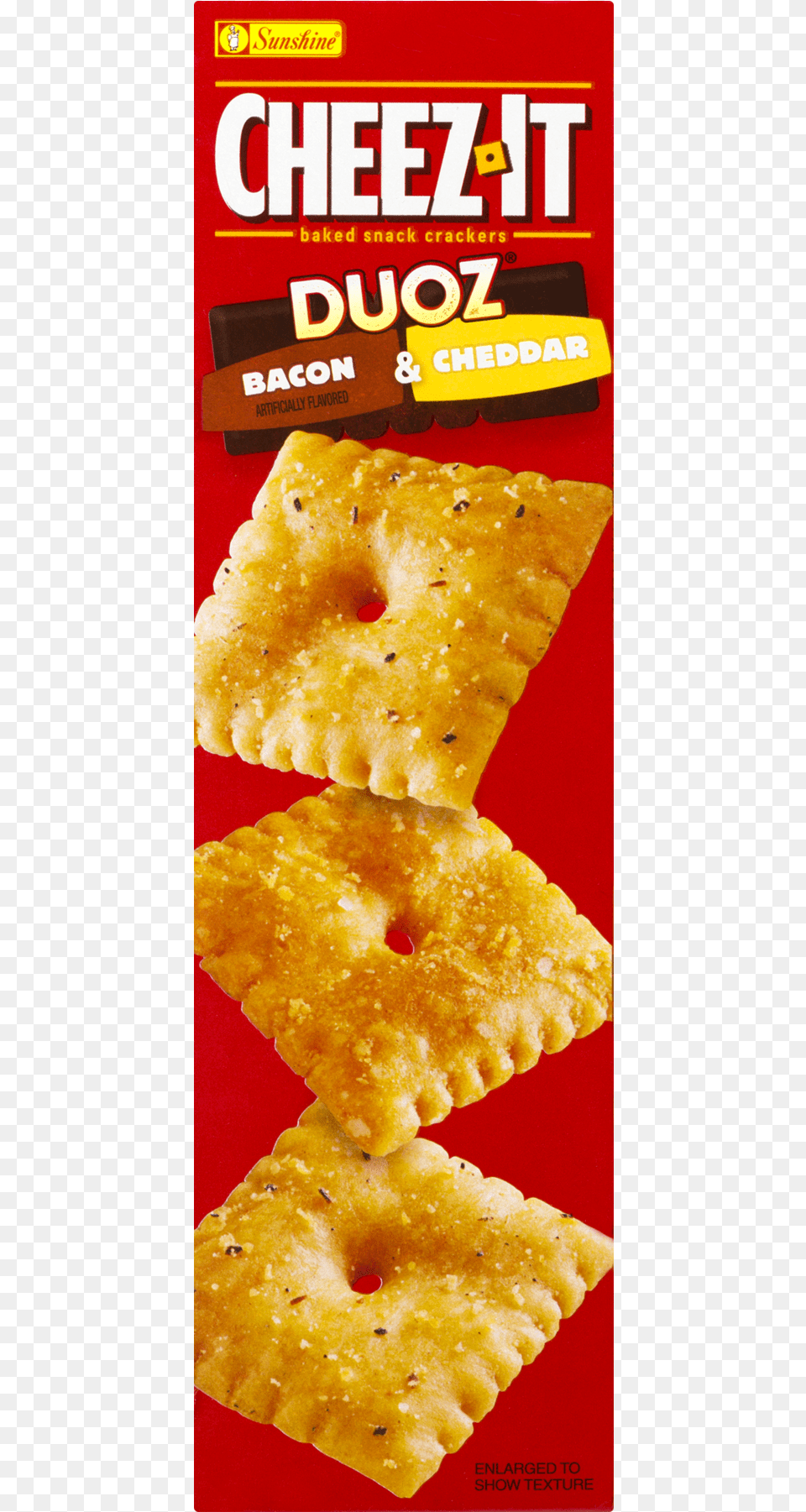 Box Cheez It Duoz Bacon Amp Cheddar Baked Snack Crackers Cheez It Duoz Baked Snack Crackers Bacon, Bread, Cracker, Food Free Png