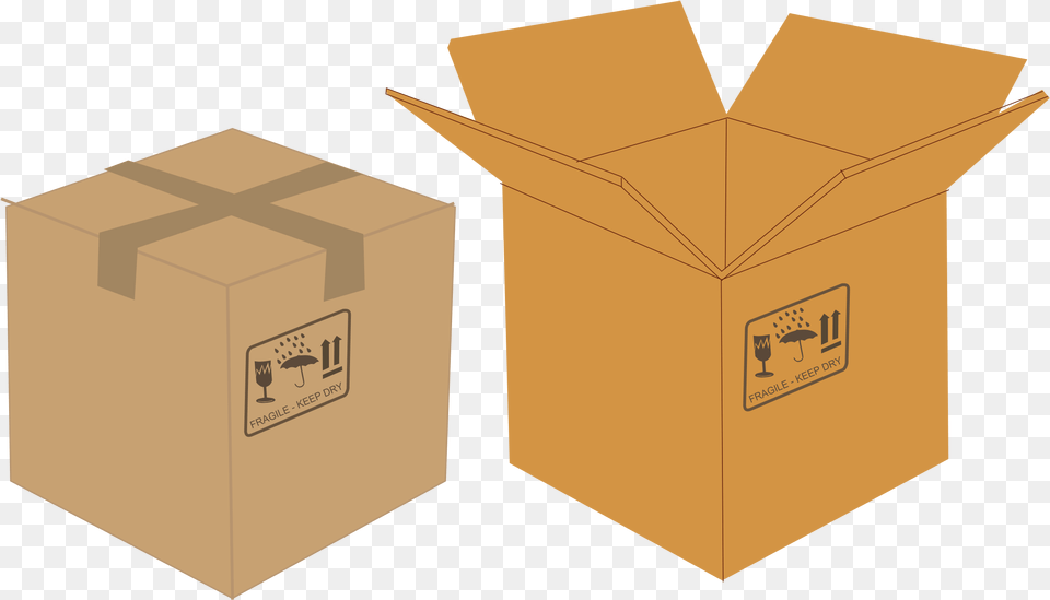 Box Clip Art Open And Closed Box, Cardboard, Carton, Package, Package Delivery Free Png