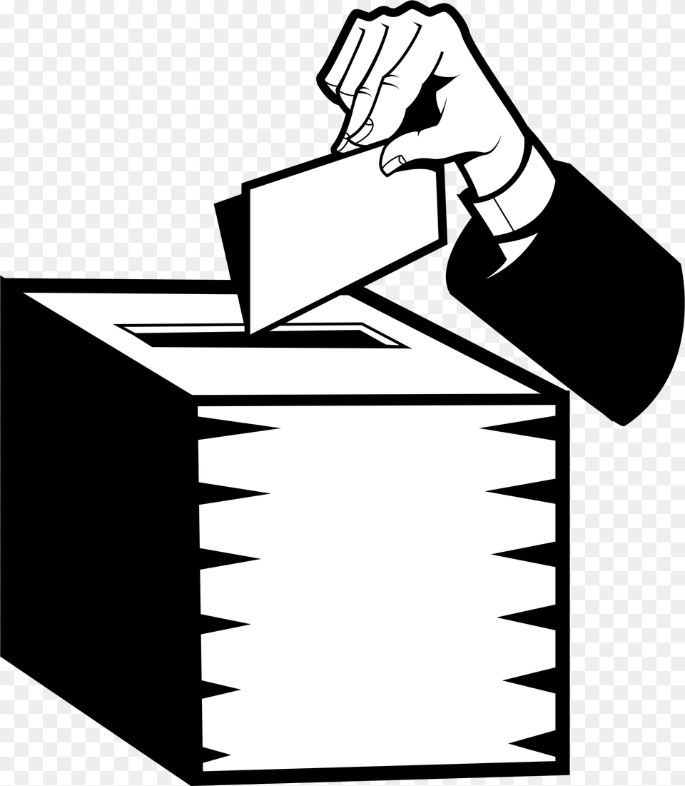 Box Clipart Background Ballot Box Clipart, Stencil, Adult, Female, Person Free Transparent Png