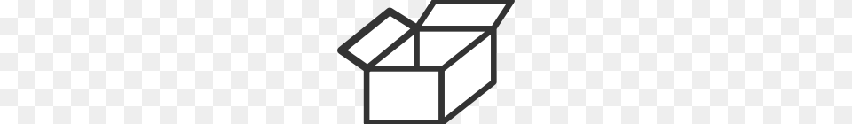 Box Clipart Black And White Black And White Outline Of A Box, Cross, Symbol, Cardboard, Carton Free Transparent Png