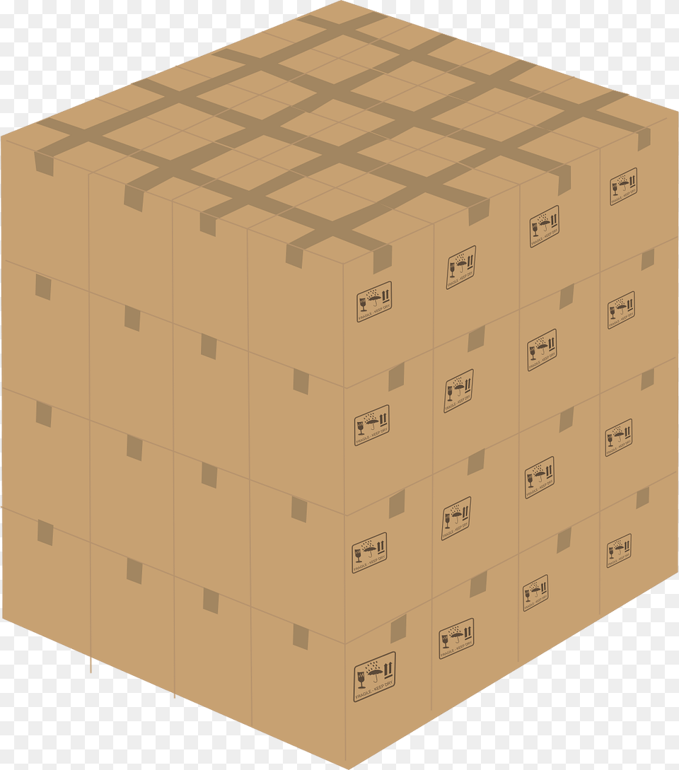 Box Cube, Brick, Cardboard, Carton, Package Free Png