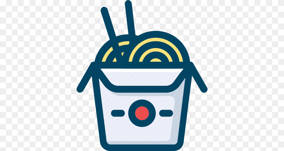 Box Fast Food Japan Noodles Oriental Street Icon, Bucket Png