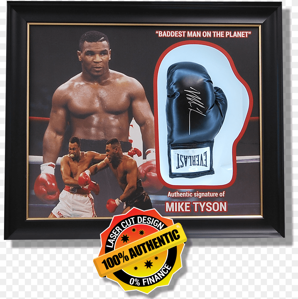 Box Framed Glove Mike Tyson, Adult, Person, Man, Male Png