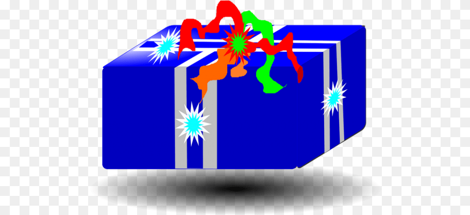 Box Gift Present Blue Ribbon Transparent Images U2013 Qua Sinh Nhat Vector Png