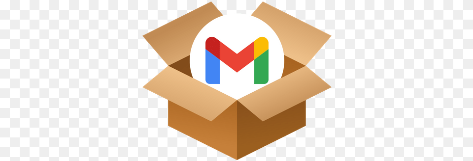 Box Gmail Icon Of Isometric Style Notion Icon, Cardboard, Carton, Package, Package Delivery Png