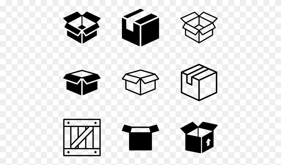 Box Icon Packs, Gray Png Image