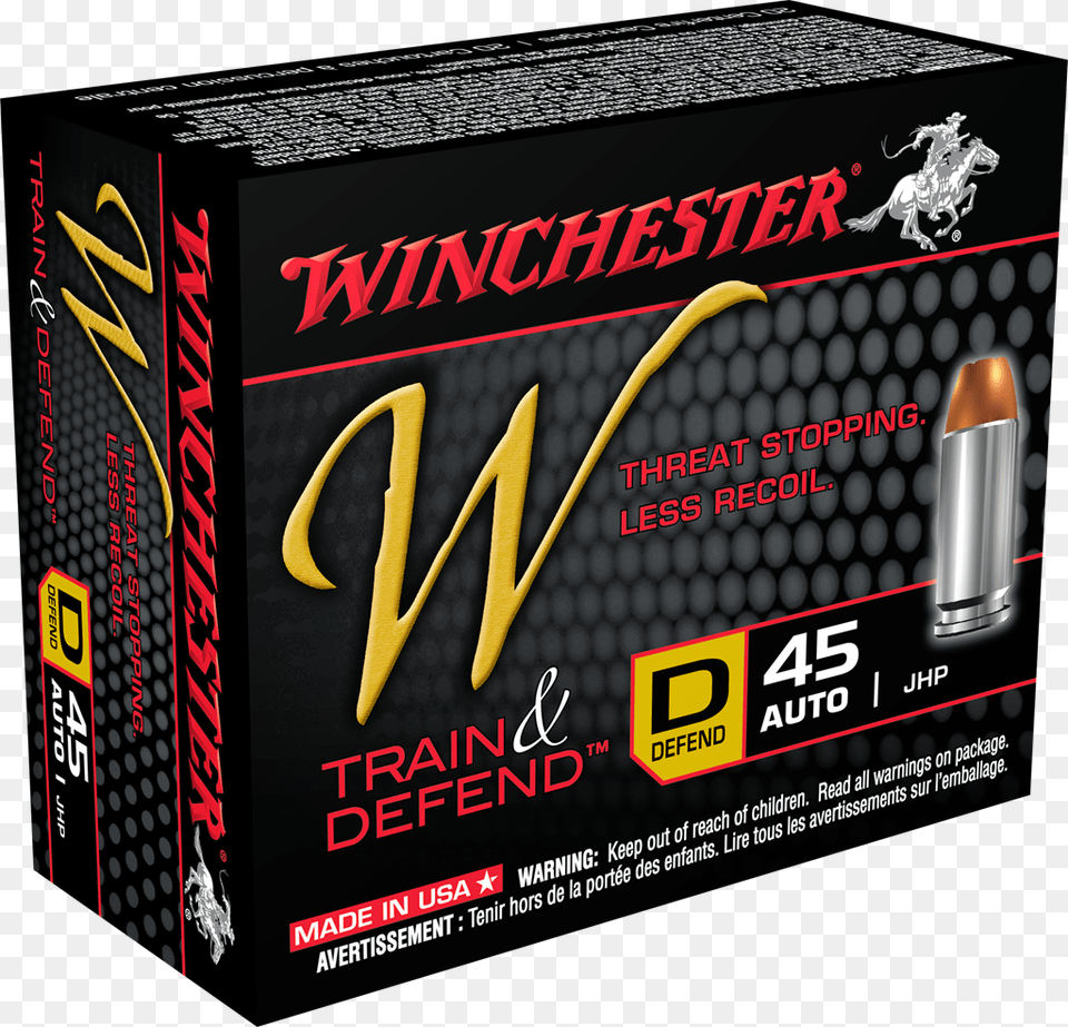 Box Image Winchester 45 Acp Ammo, Ammunition, Weapon, Bullet, Cosmetics Free Png