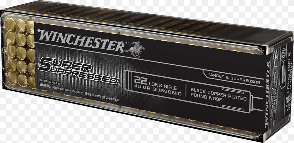 Box Image Winchester Super Suppressed, Ammunition, Weapon Free Transparent Png