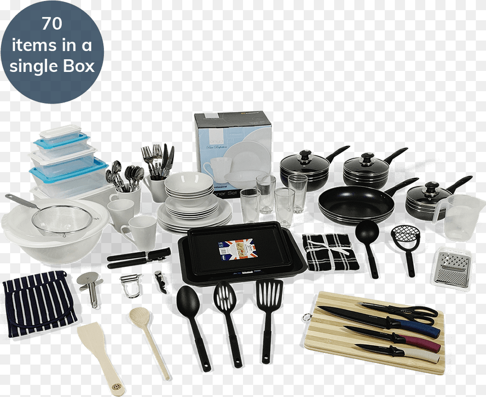 Box Kitchen Box, Cutlery, Spoon, Fork, Cookware Png Image