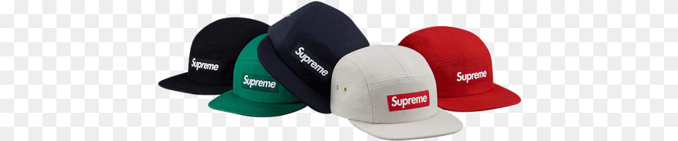 Box Logo Camp Cap Supreme, Baseball Cap, Clothing, Hat Png Image
