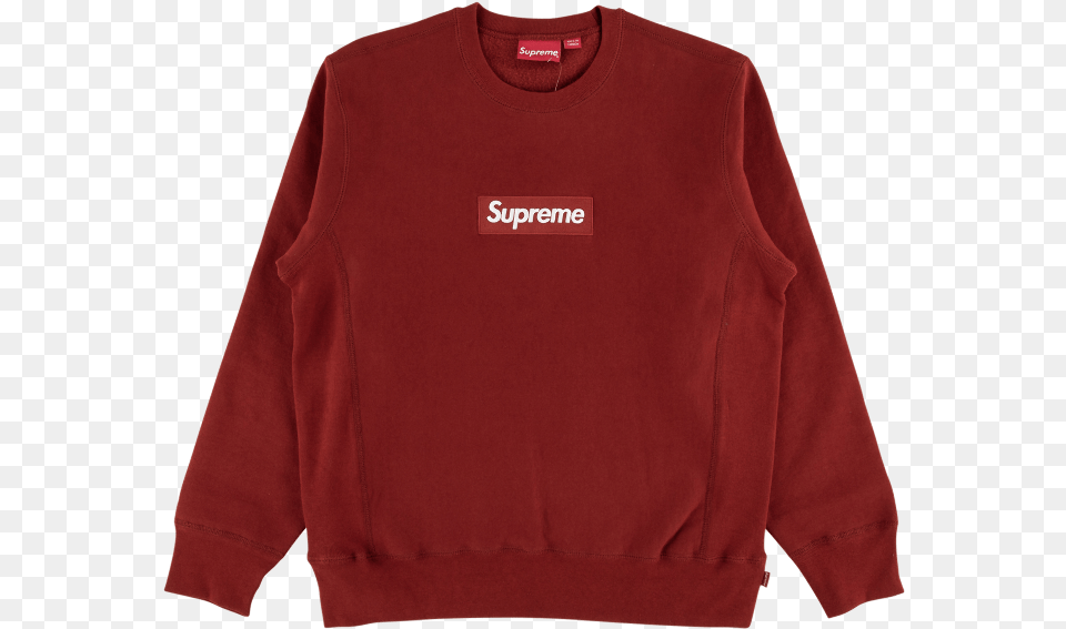 Box Logo Supreme, Clothing, Knitwear, Sweater, Sweatshirt Png Image