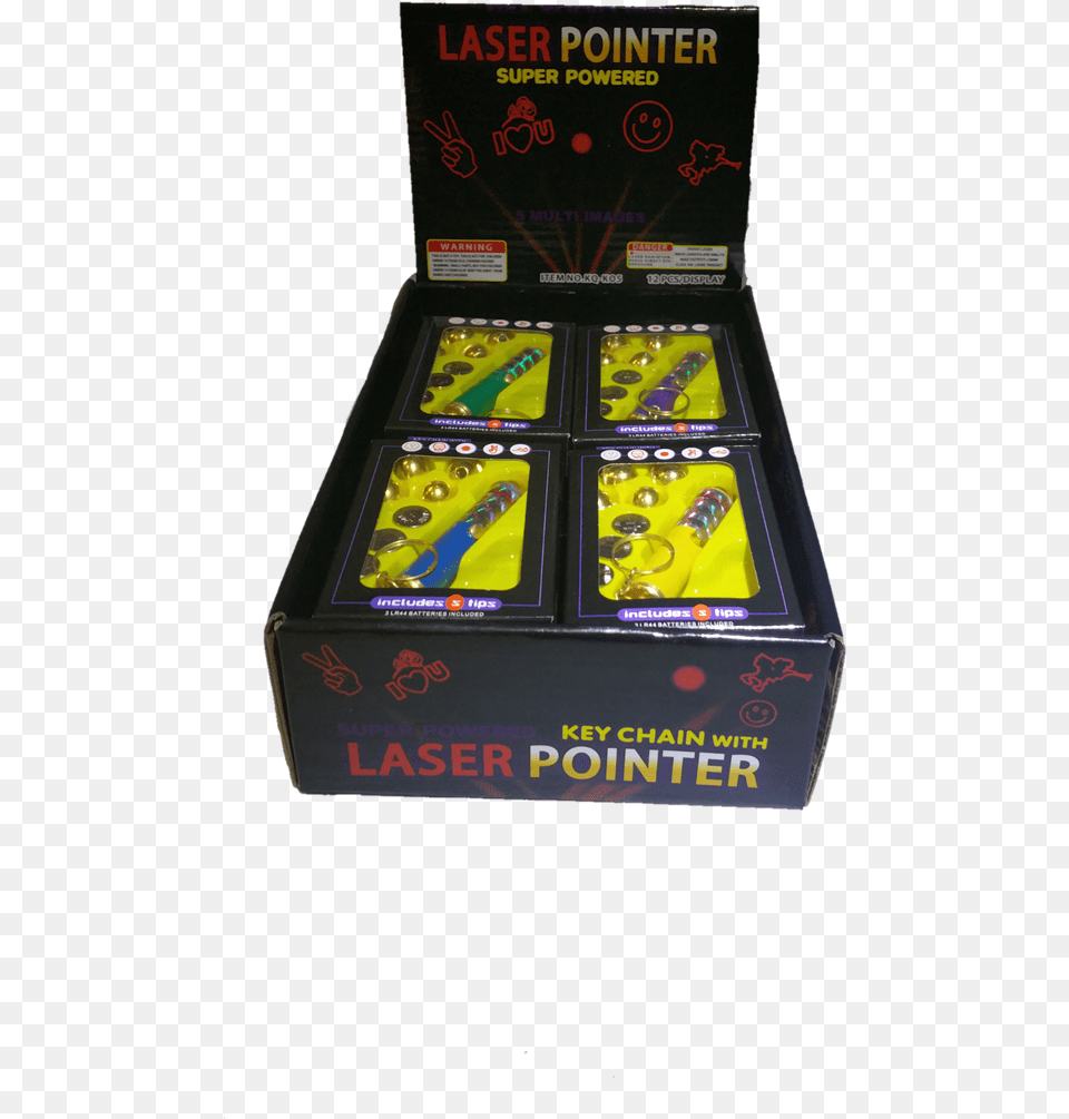 Box Of 12 Laser Pointers Box, Arcade Game Machine, Game Free Png