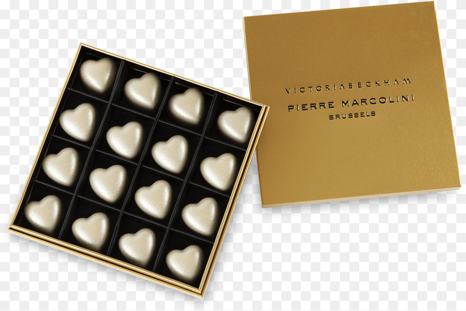 Box Of 16 Victoria Beckham Hearts Christmas Edition Chocolate Box Pierre Marcolini, Dessert, Food Free Png