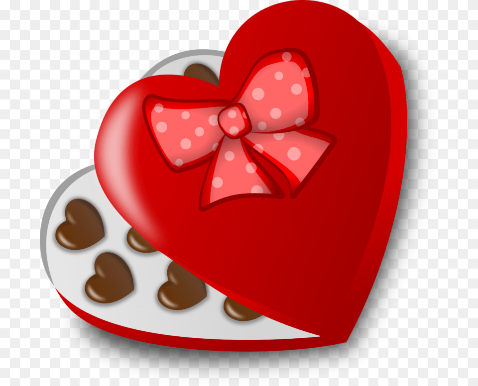 Box Of Chocolates Transparent, Heart, Food, Ketchup, Cream Png Image
