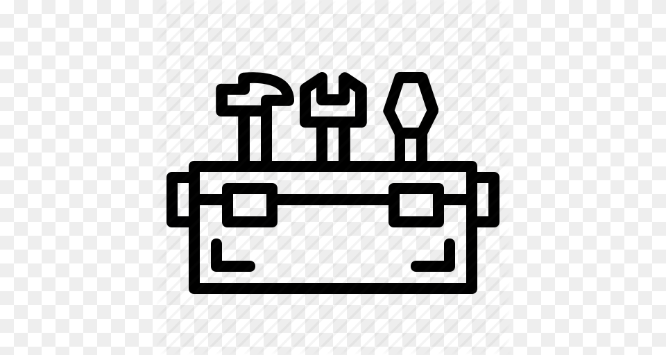 Box Outline Repair Tool Toolbox Icon Free Png