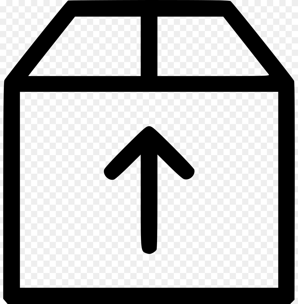 Box Package Delivery Shipping Move Arrow Up Comments Scalable Vector Graphics, Sign, Symbol Free Transparent Png