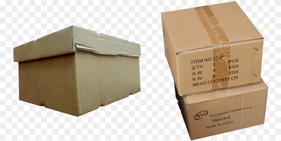 Box Transparent Container Carton Delivery Package Old Cardboard Box, Package Delivery, Person Free Png Download